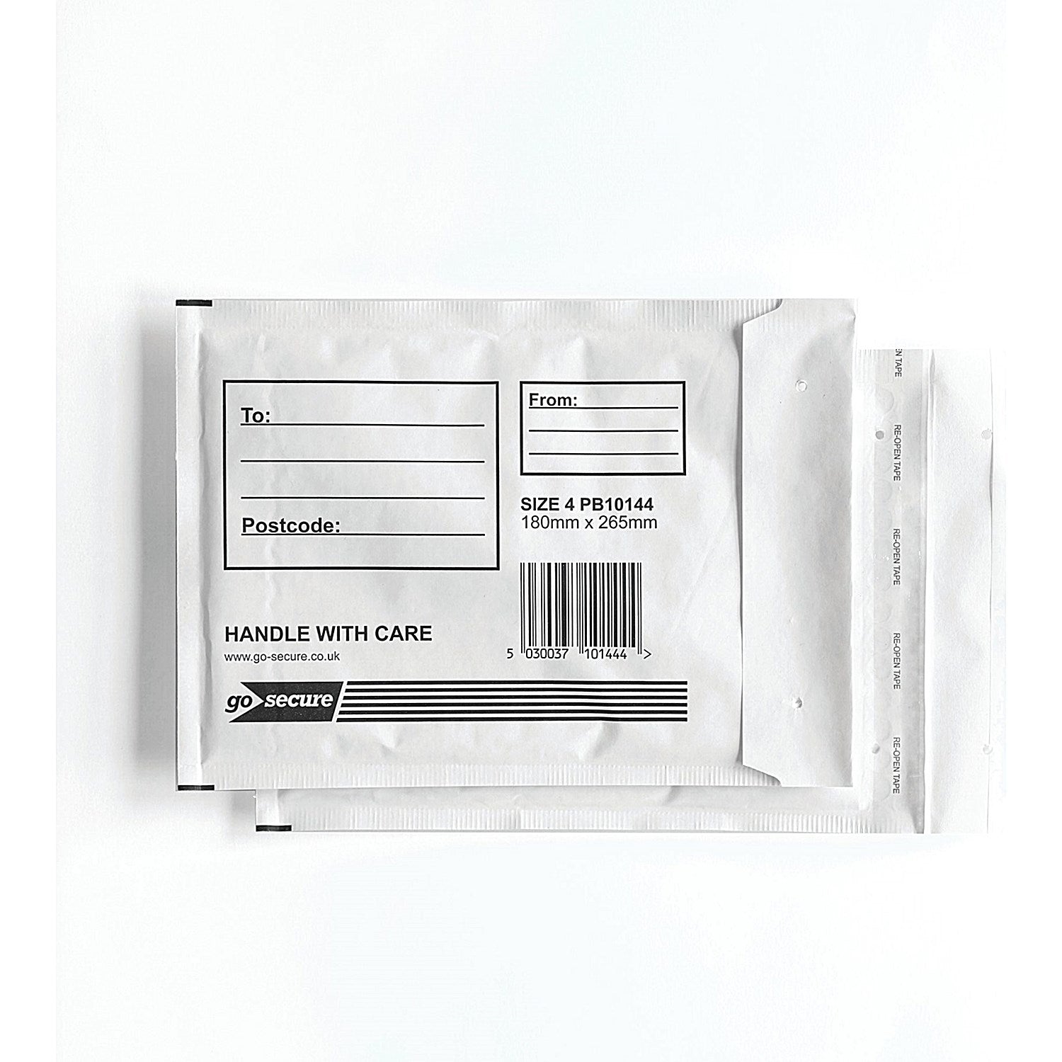 GoSecure Bubble Envelopes, Size 4: 180x265mm, White, Pack of 10 Easy2Order : PB10144