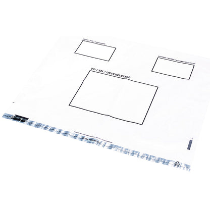 GoSecure Extra Strong Polythene Envelopes, 440x320mm, Clear, Pack of 100