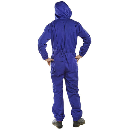 Beeswift Hooded Boilersuit, Royal Blue, 44 Inch Chest