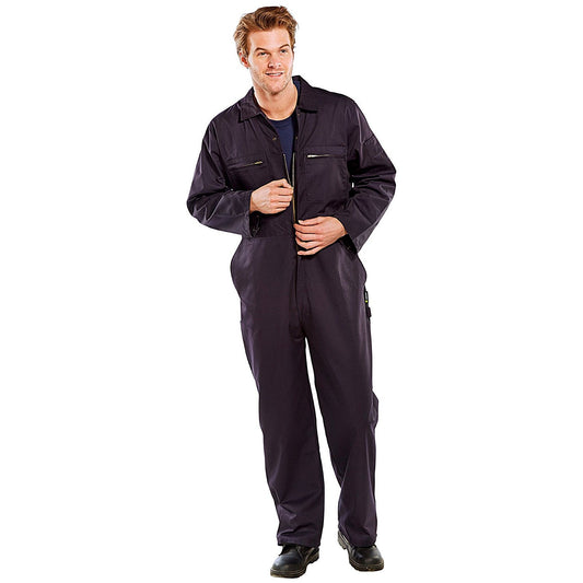 Beeswift Heavy Weight Boilersuit, Navy Blue, 40 Inch Chest