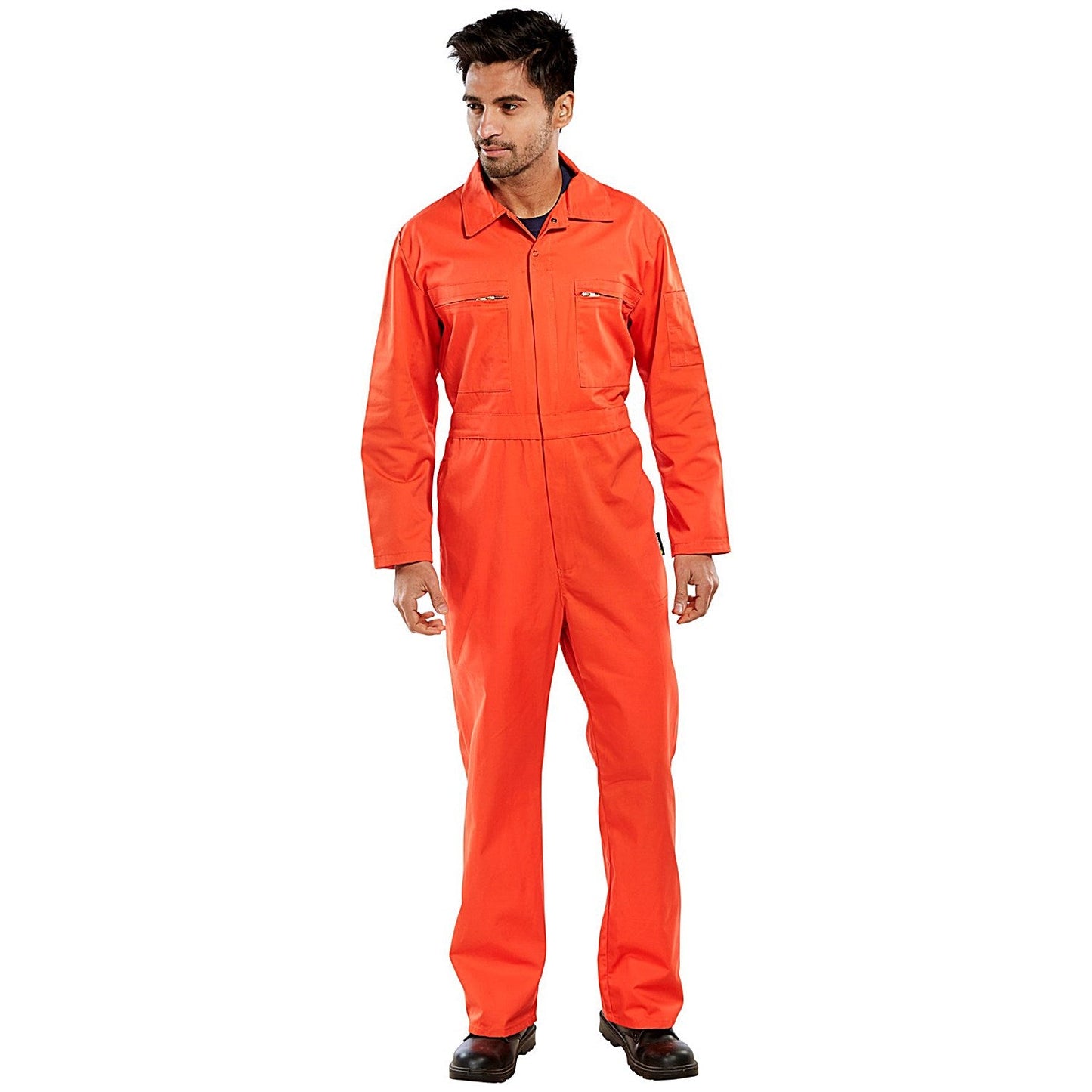 Beeswift Heavy Weight Boilersuit, Orange, 38 Inch Chest