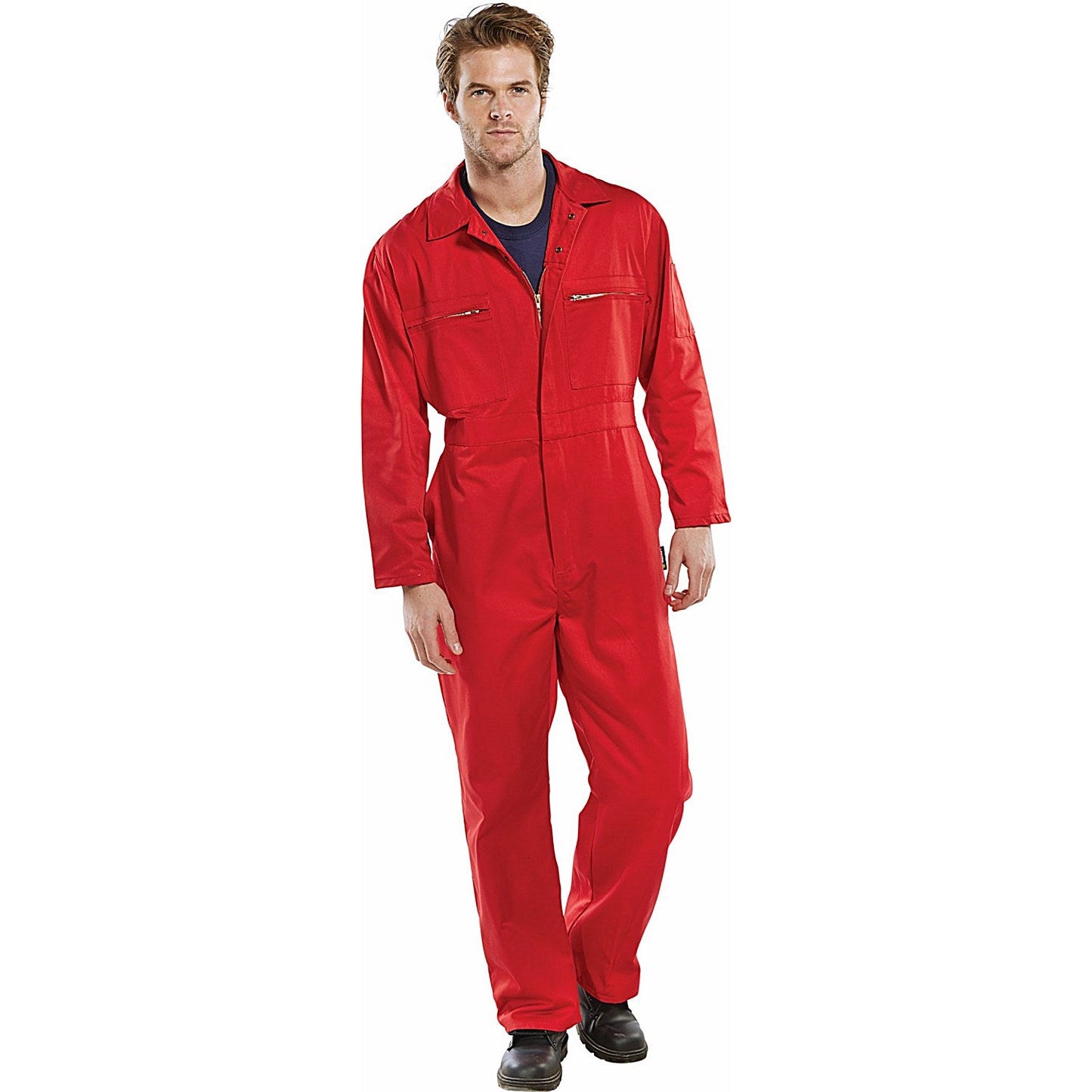 Beeswift Heavy Weight Boilersuit, Red, 36 Inch Chest