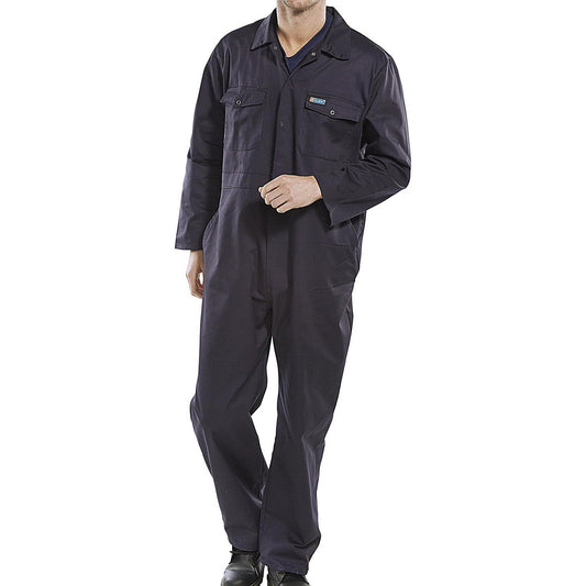 Beeswift Boilersuit, Navy Blue, 40 Inch Chest