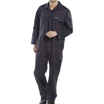 Beeswift Boilersuit, Navy Blue, 42 Inch Chest