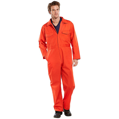 Beeswift Boilersuit, Orange, 38 Inch Chest