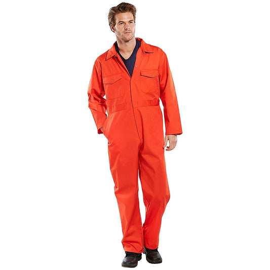 Beeswift Boilersuit, Orange, 38 Inch Chest