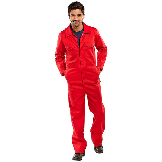 Beeswift Boilersuit, Red, 50 Inch Chest