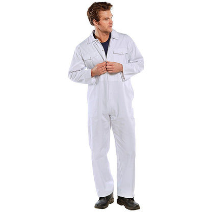 Beeswift Boilersuit, White, 46 Inch Chest
