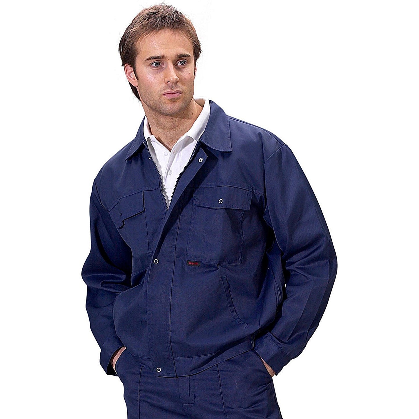 Beeswift Poly Cotton Drivers Jacket, Navy Blue, 48 Easy2Order : PCJHWN48