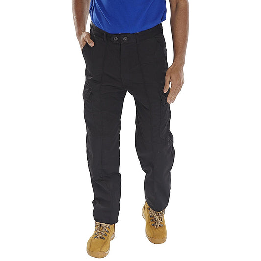 Beeswift Poly Cotton Work Trousers, Black, 34 Easy2Order : PCTHWBL34