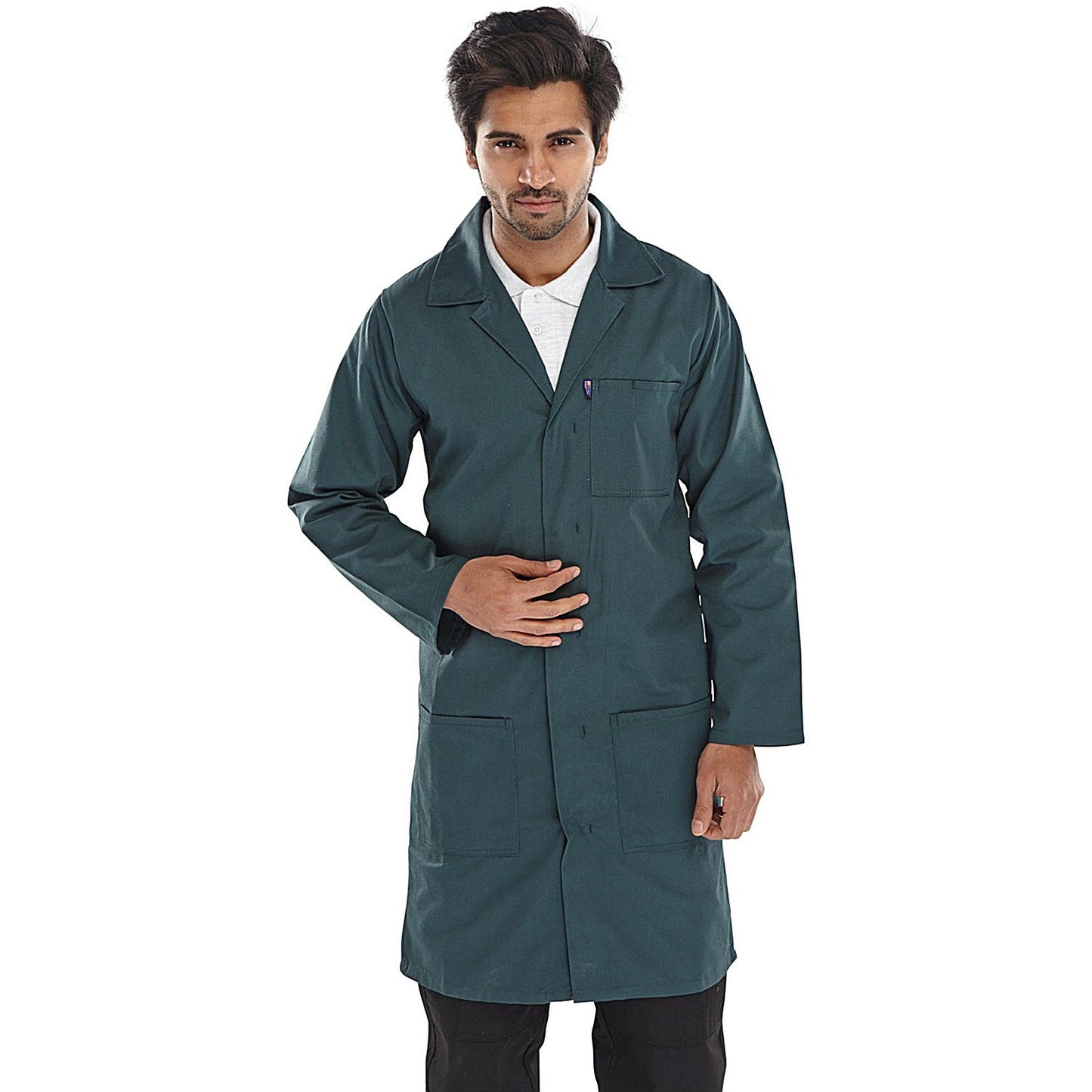 Beeswift Poly Cotton Warehouse Coat, Spruce Green, 40