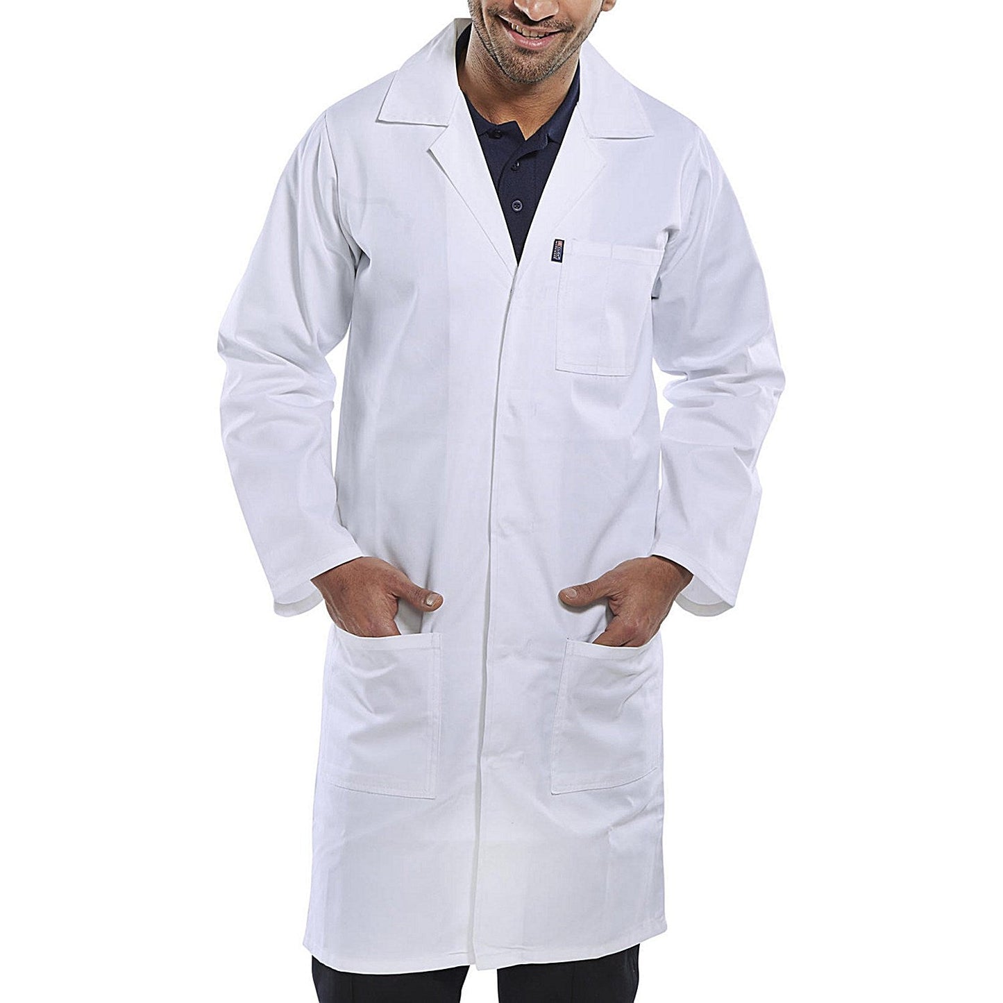 Beeswift Poly Cotton Warehouse Coat, White, 38 Easy2Order : PCWCW38