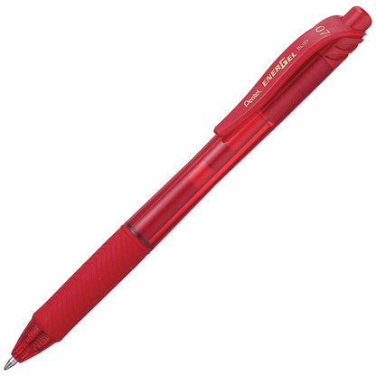 Pentel EnerGel X Retractable Gel Pen Medium Red (Pack of 12) BL107/14-B