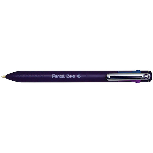 Pentel iZee 4 Colour Ballpoint Pen, Assorted, Pack of 12