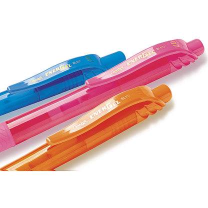 Pentel EnerGel Retractable Pen, Medium, Assorted, Pack of 9