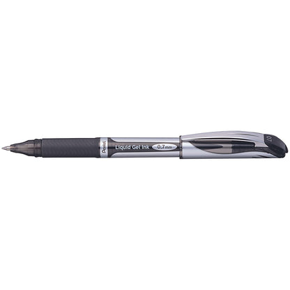 Pentel EnerGel Xm Rollerball Pen Medium Black (Pack of 12)