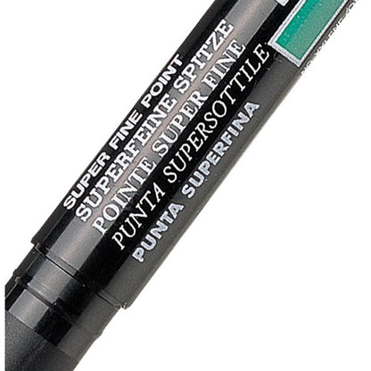 Pentel Permanent Marker Super Fine Black (Pack of 12)