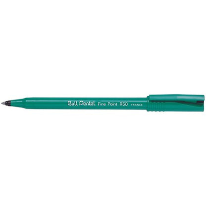 Pentel Rollerball Pen, 0.8mm Tip, 0.4mm Line, Black, Pack of 12
