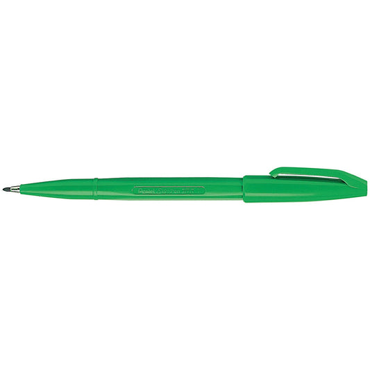 Pentel Sign Pen Fibre Tip Green (Pack of 12)