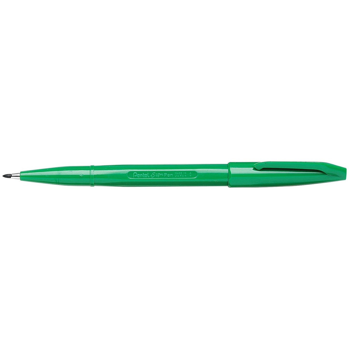 Pentel Sign Pen Fibre Tip Green (Pack of 12)