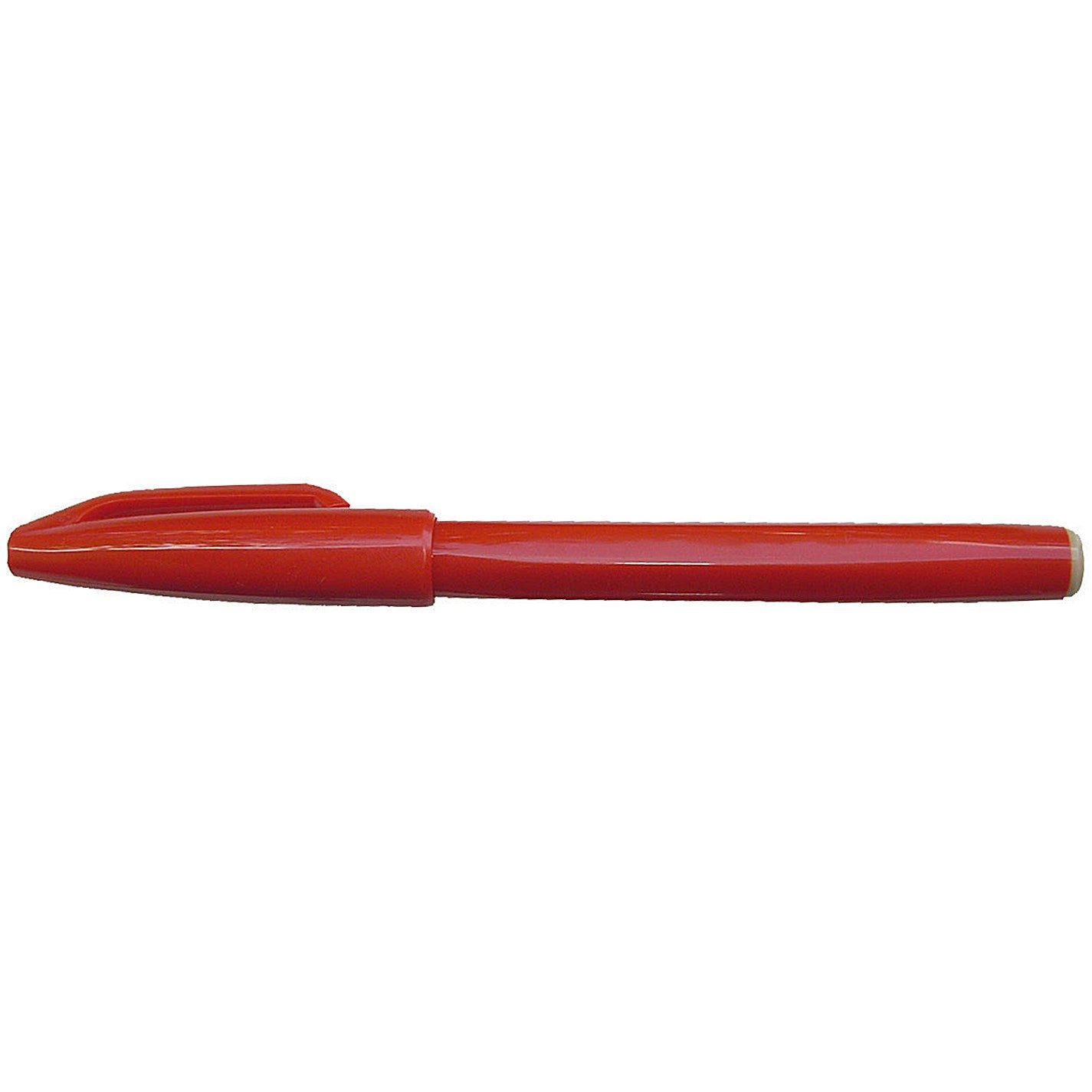 Pentel Sign Pen S520 Fibre Tipped Pen, 1mm Line, Red, Pack of 12