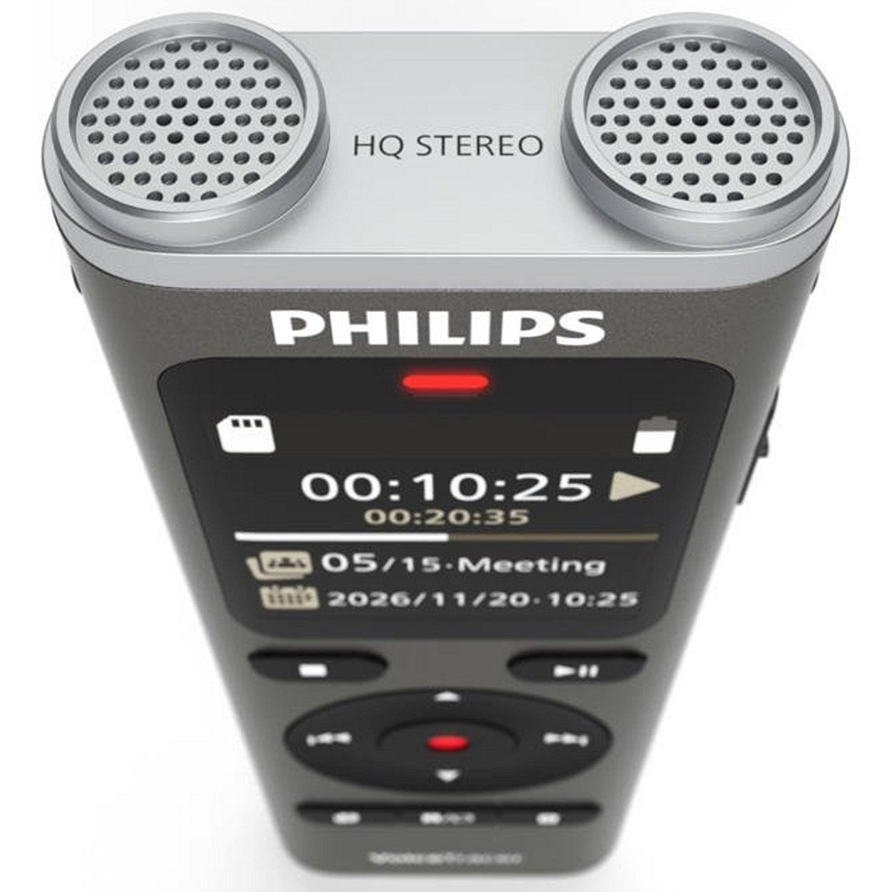 Philips DVT2075 VoiceTracer Audio Recorder with Sembly Speech-to-Text Cloud Software Trial DVT2075/0
