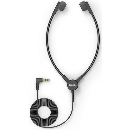 Philips ACC0233 Y-Style Headphones for Transcription, Lightweight Durable 3M Cable, Charcoal Easy2Order : PH50123