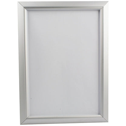 Aluminium PVC Front-loading Snap Frame, A4, Silver