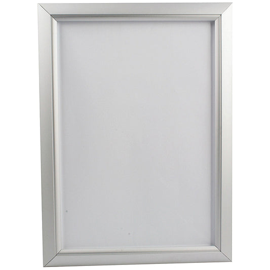 Aluminium PVC Front-loading Snap Frame, A4, Silver