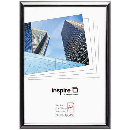 Hampton Frames Easyloader Photo Certificate Frame, A4, Non-Glass, Smoke Grey