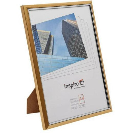 Hampton Frames Easyloader Photo Certificate Frame, A4, Non-Glass, Gold Easy2Order : PHT80956