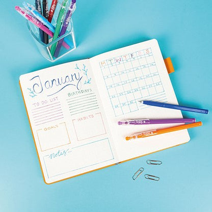 Pilot FriXion Ball Stick Erasable Gel Pens Wallet, Assorted, Pack of 12
