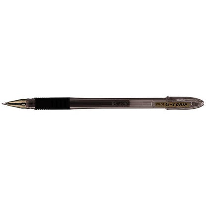 Pilot G-107 Grip Gel Rollerball Pen, Fine, Black, Pack of 12