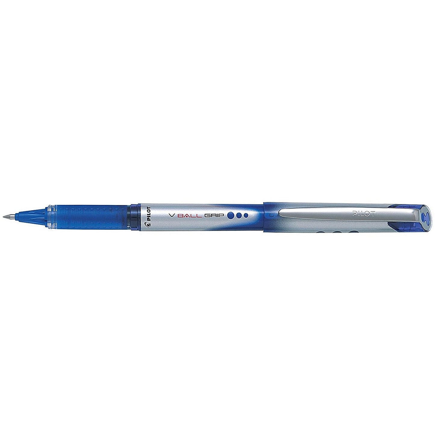 Pilot V Ball Grip 07 Liquid Ink Rollerball Pen, Blue, Pack of 12