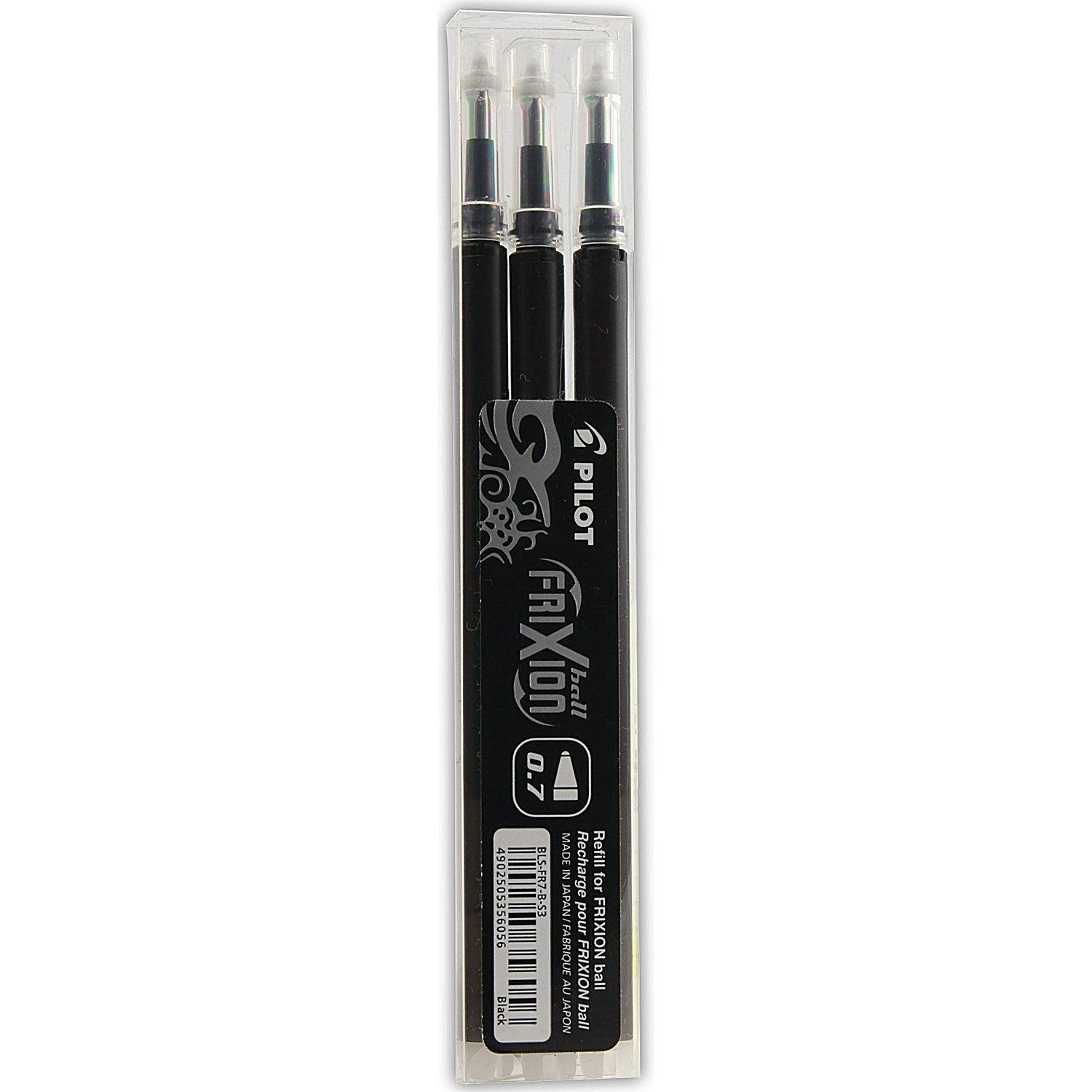 Pilot FriXion Rollerball Pen Refill Medium Black (Pack of 3) Easy2Order : PI35596
