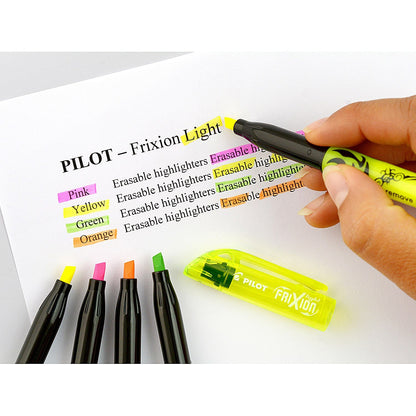 Pilot FriXion Light Erasable Highlighter, Yellow, Pack of 12