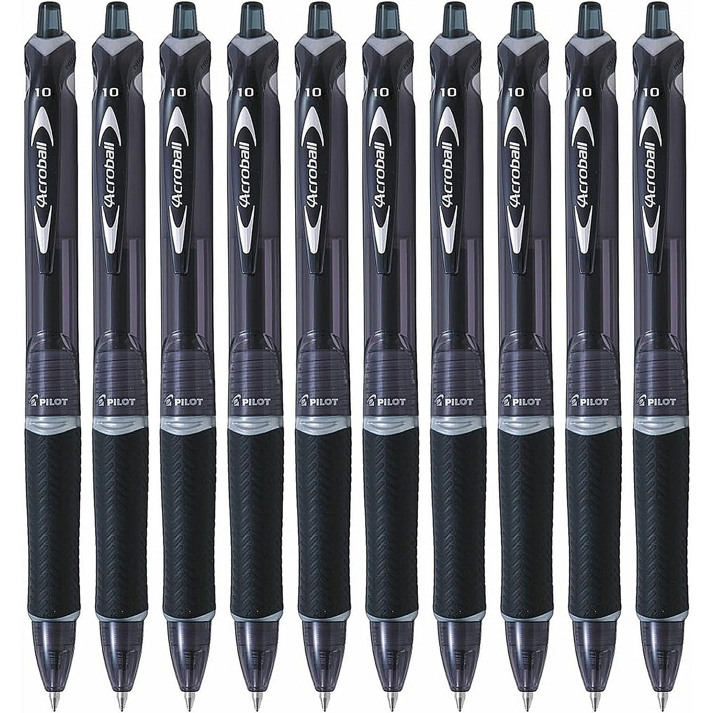 Pilot Acroball Begreen Ballpoint Pen, Black, Pack of 10