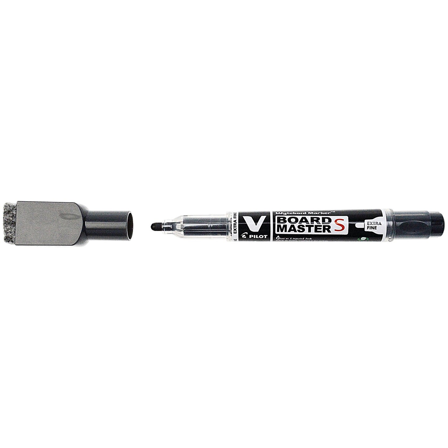 Pilot V-Board Drywipe Marker, Black, Pack of 10
