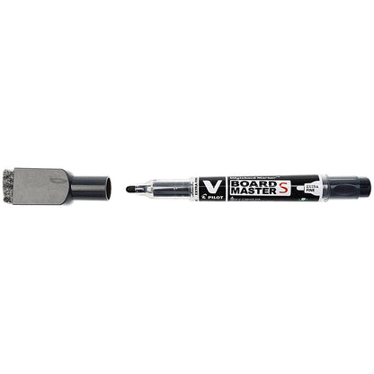 Pilot V-Board Drywipe Marker, Black, Pack of 10