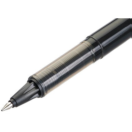 Pilot VB5 Rollerball Pen, 0.5mm Tip, 0.3mm Line, Black, Pack of 12