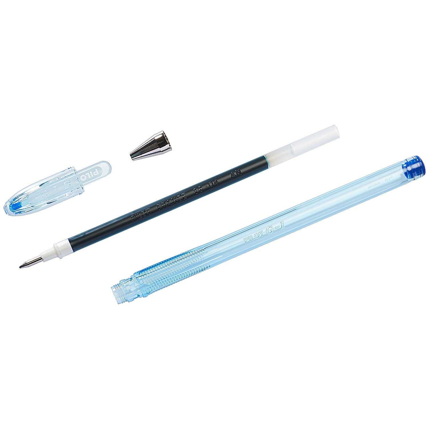 Pilot G-107 Gel Ink Pen, Ergonomic Grips, Blue, Pack of 12