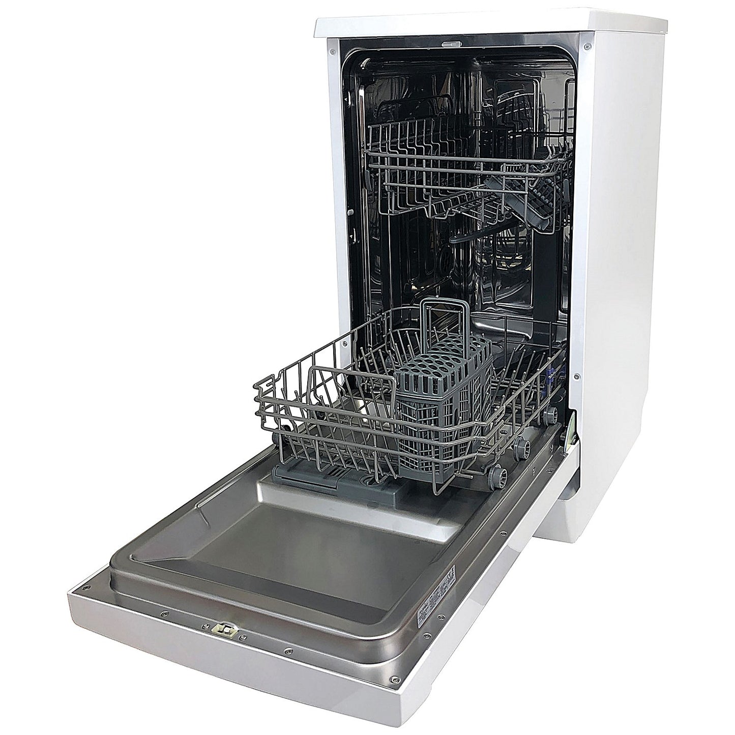 Statesman White Freestanding Slimline Dishwasher, 10 Place Setting