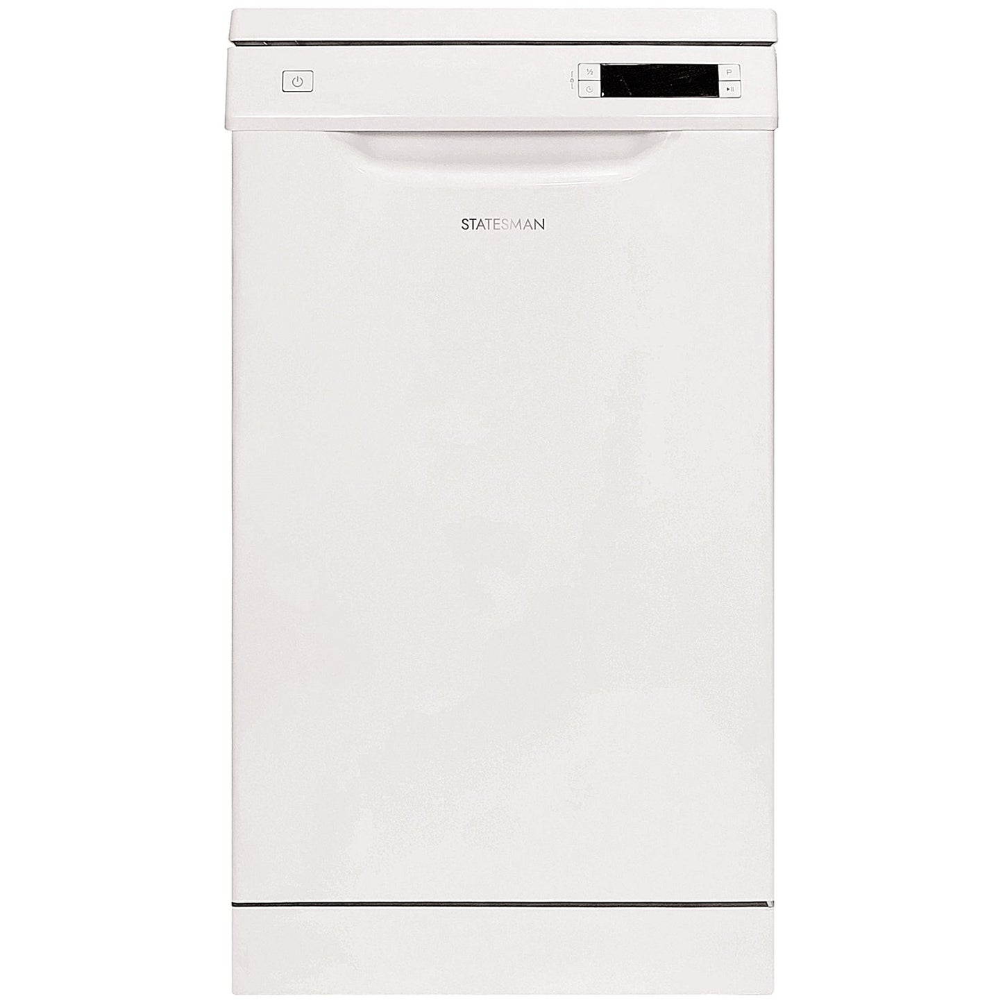 Statesman White Freestanding Slimline Dishwasher, 10 Place Setting