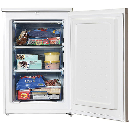 Statesman White Freestanding Undercounter Freezer, 55cm, 86 Litres