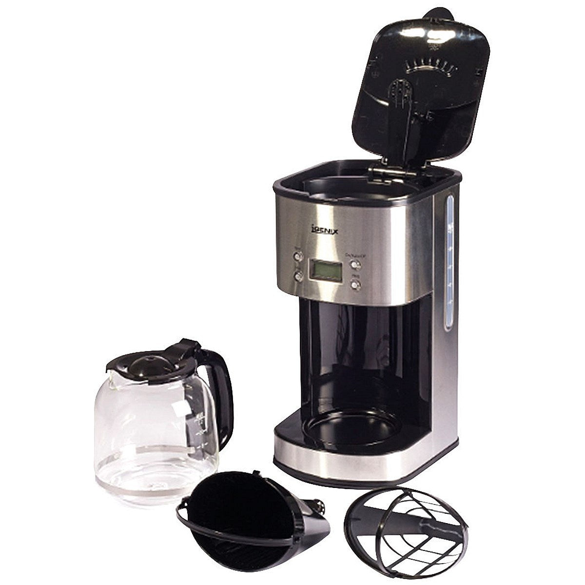 Igenix Digital 10 Cup Coffee Maker, Silver