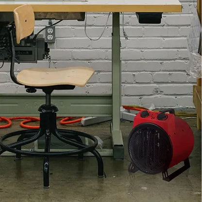 Igenix 3kW Industrial Drum Fan Heater, 2 Heat Settings, Red