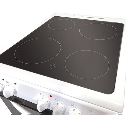Statesman Electric Cooker Double Oven 50cm White