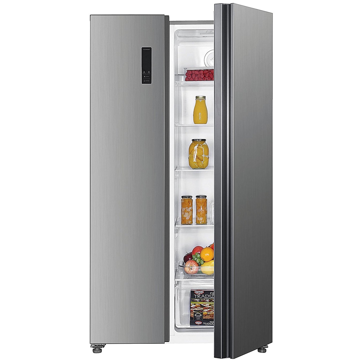 Statesman American Side by Side Fridge Freezer, 347 Litre Fridge, 185 Litre Freezer, Stainless Steel