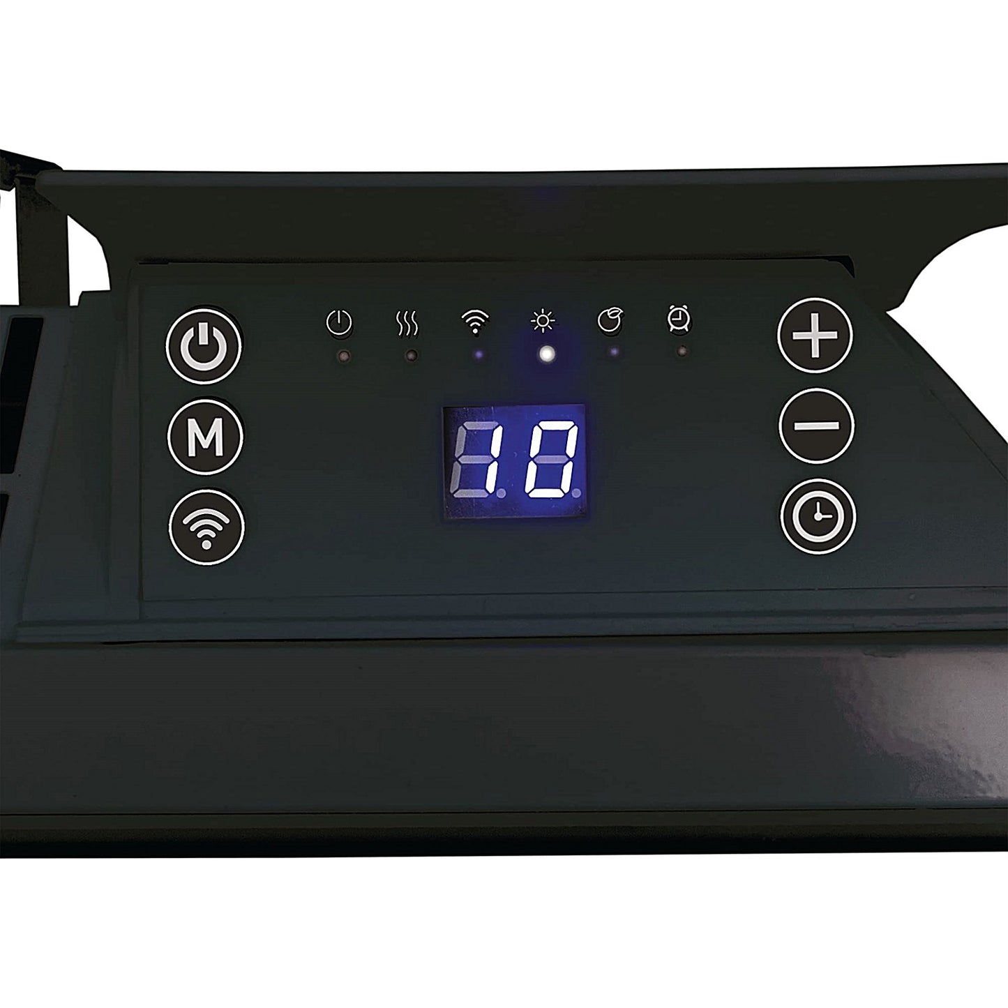 Igenix 2kW Smart Glass Panel Heater, Black