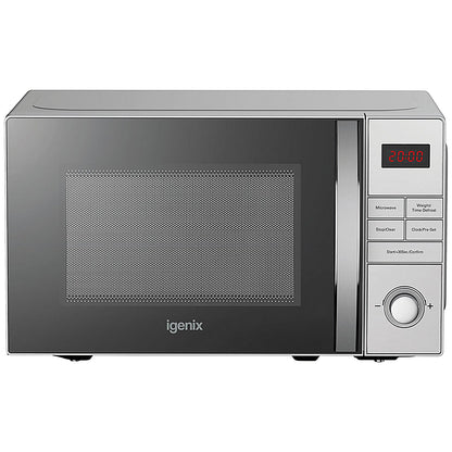Igenix Stainless Steel Digital Microwave, 800W, 20 Litre